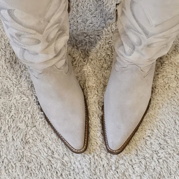 DINGO - White Sz 9 PRIMADONNA Tall High Heel Western Boot - NEW - Picture 4 of 11